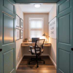 Convert Closet Space Into an Office Hub