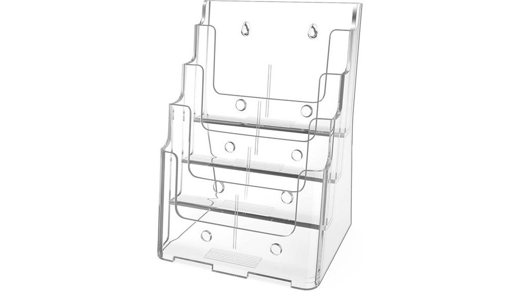acrylic brochure holder organizer