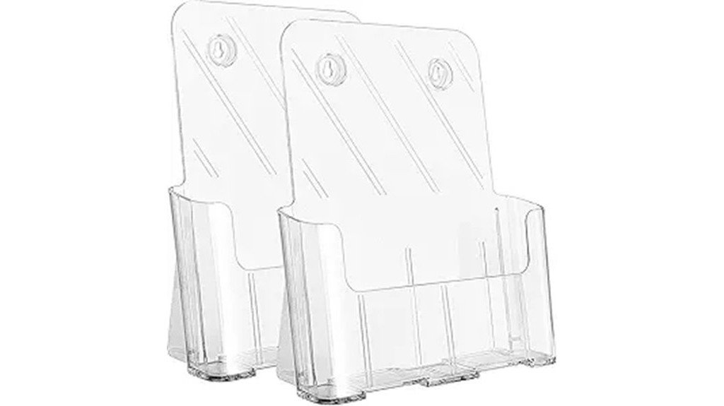 acrylic brochure holder pack