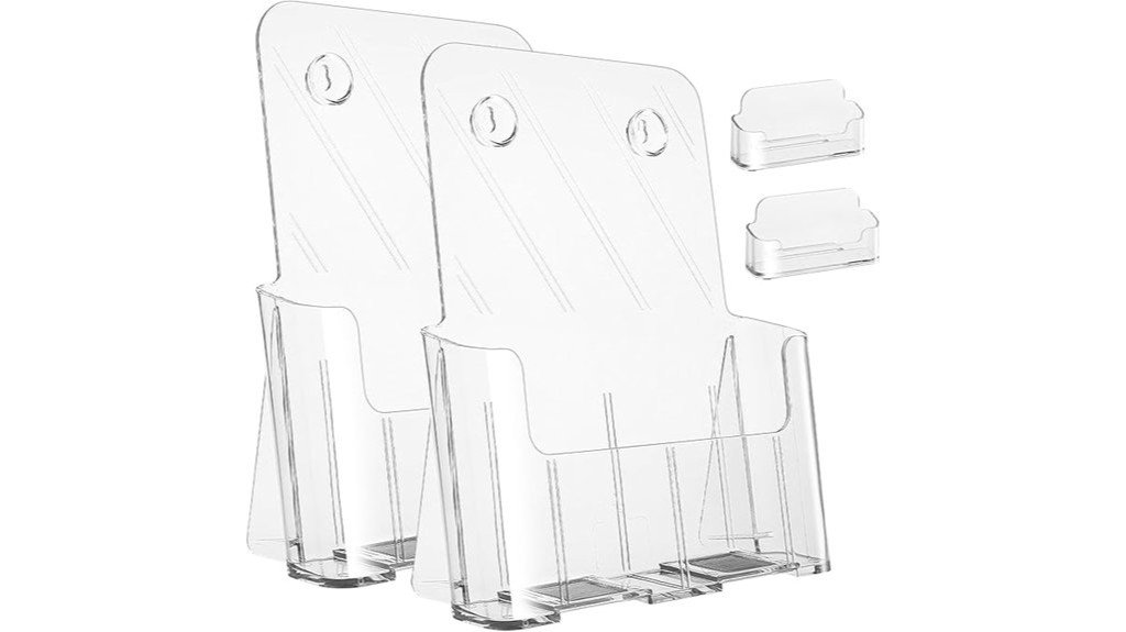 acrylic magazine pamphlet holder