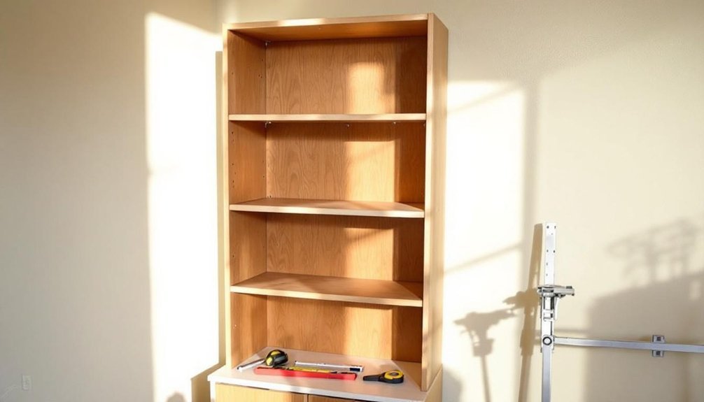 bookshelf makeover preparation steps