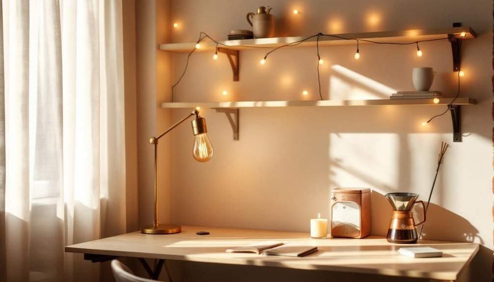 cozy workspace lighting tips