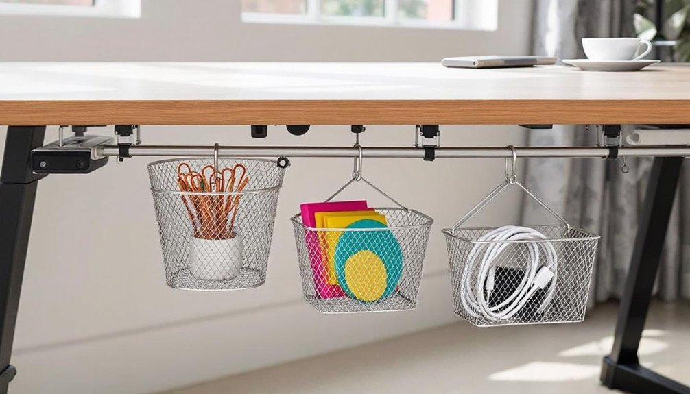 custom under desk storage solutions
