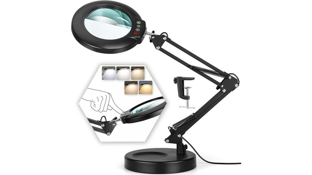 led magnifying desk lamp