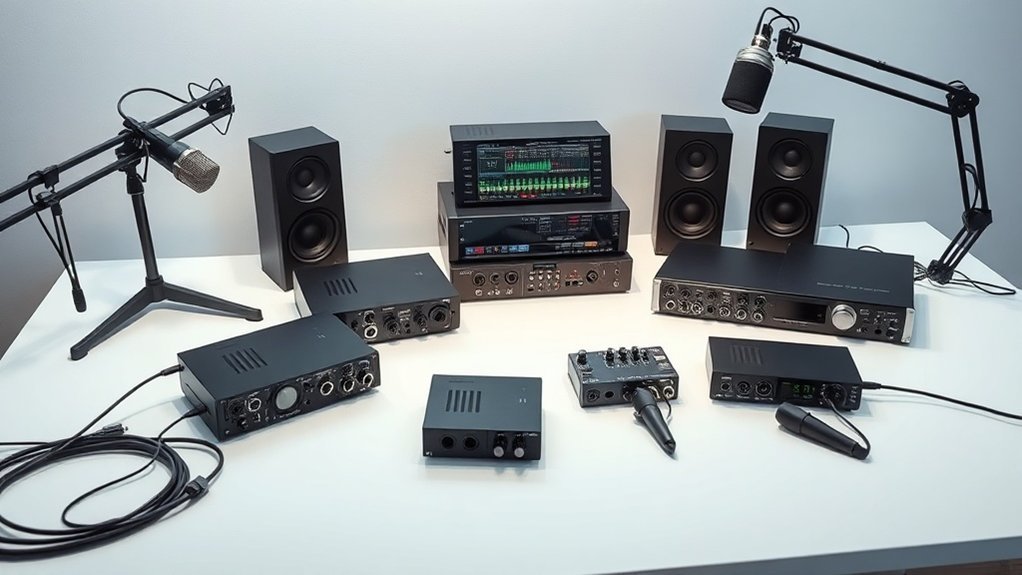 professional audio interface selection