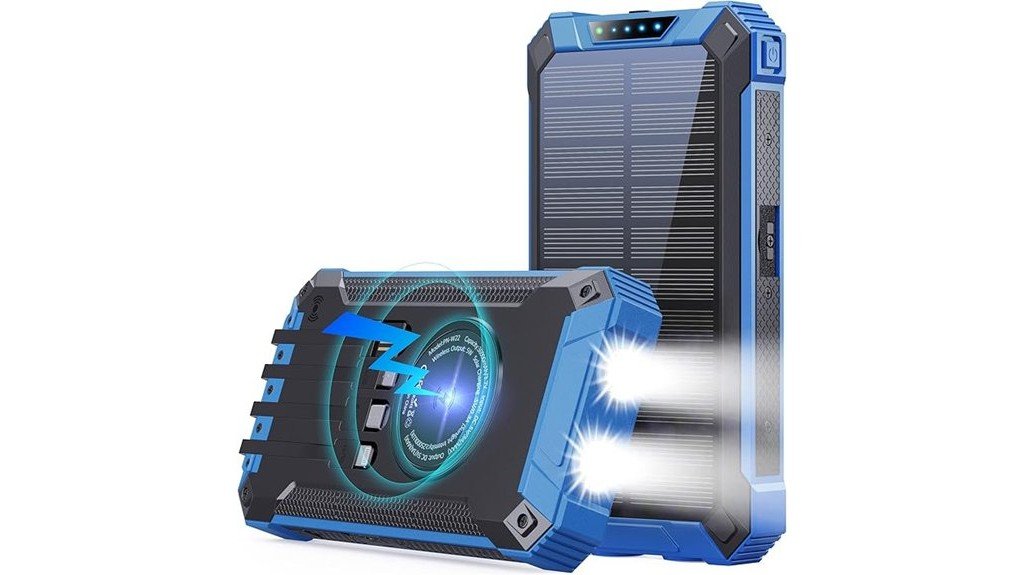 solar powered multi output power bank