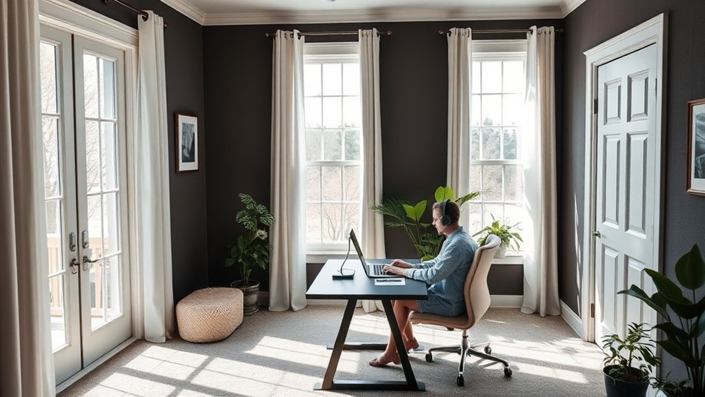 soundproof home office setup