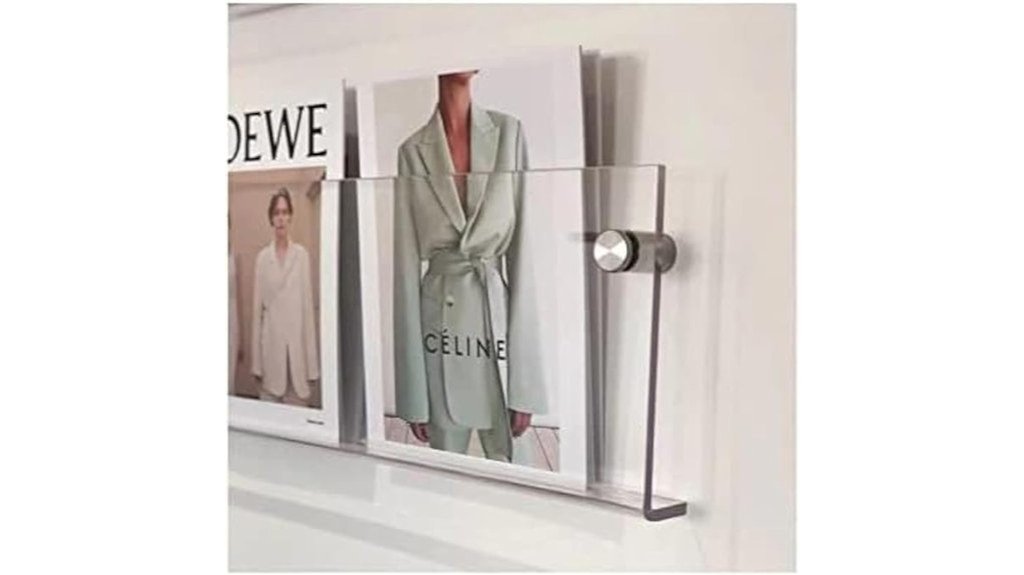 stylish acrylic magazine holder